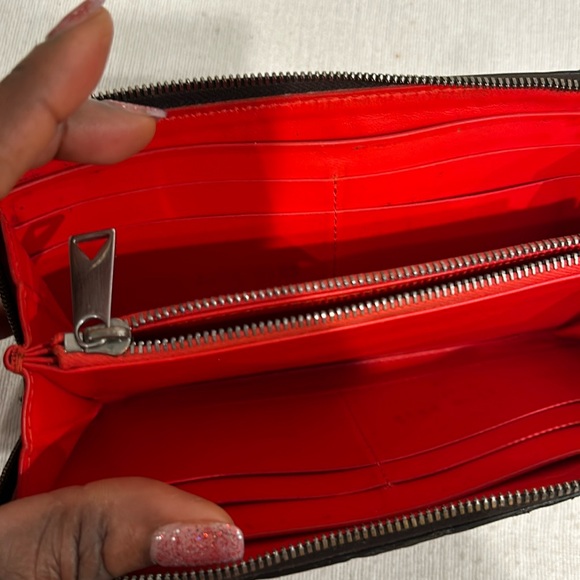 Bottega long zippy brown and red wallet - Picture 14 of 15